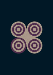 Colour Dots Universe Logo art design illustration