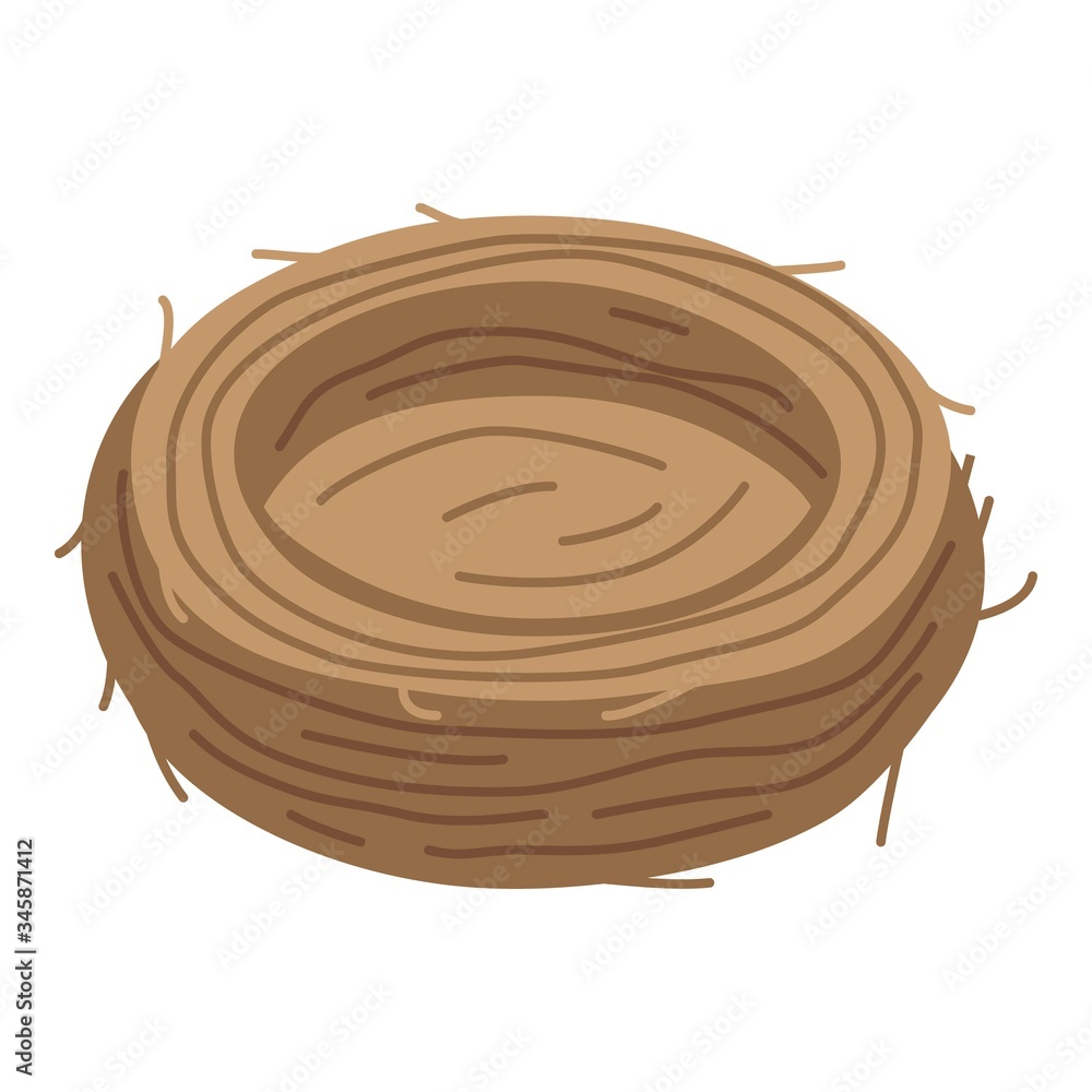Aufkleber owl nest icon. isometric of owl nest vector icon for web design isolated on white background