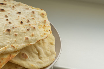 plate of fried tortillas