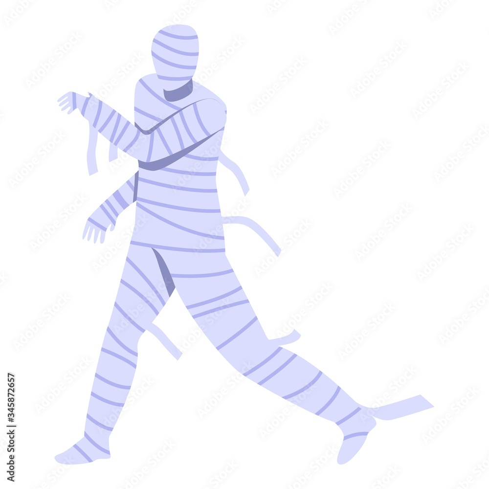Aufkleber running mummy icon. isometric of running mummy vector icon for web design isolated on white backgrou