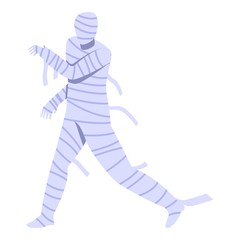 Running mummy icon. Isometric of running mummy vector icon for web design isolated on white background