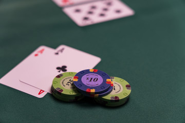 Casino Black Jack table