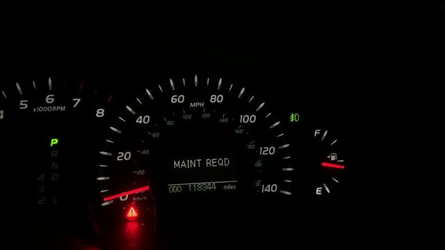 Car Speedometer Establishing hd 4k