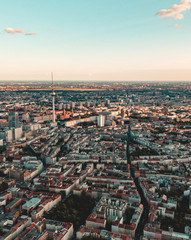 Berlin bei sonnenuntergang