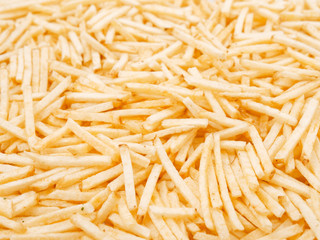 background of golden potato chips for beer