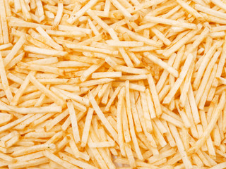 background of golden potato chips for beer