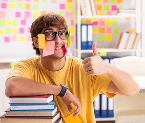 Student preparing for exams with many conflicting priorities