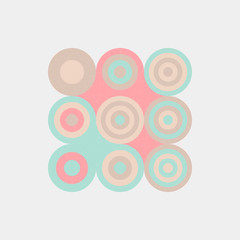 Fototapeta premium Colour Dots Universe Logo art design illustration