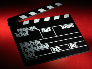 Naklejka premium Clapper board