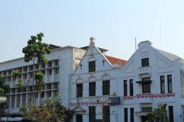 Old buildings at Kota Tua, Old City in Jakarta, Indonesia. Architecture