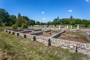 Roman ruins of antique town Gorsium, Tac, Hungary