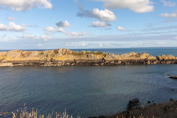 Pointe du Grouin in Cancale. Emerald Coast, Brittany, France , 