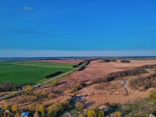 Fototapeta premium landscape with fields