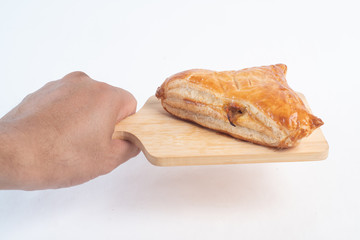 Chicken Pie on a white background.