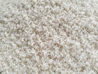White rice background close-up. Organic natural