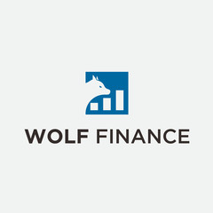 wolf finance logo / wolf icon