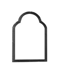 Old wood frame isolated on white background, This has clipping path.