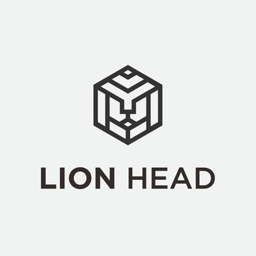 lion head logo / lion vector