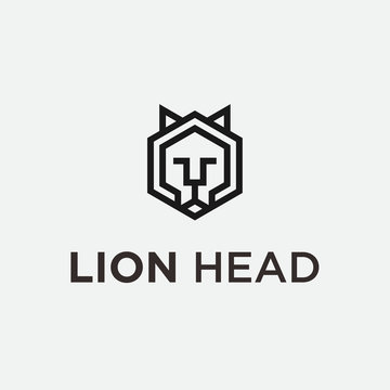 lion head logo / lion vector