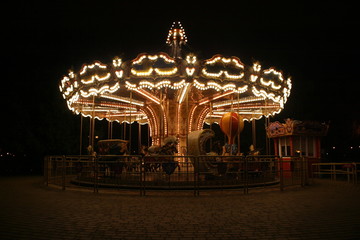 carousel at night