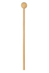 Wooden mallet on white