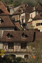 Sain Cirq-Lapopie, Lot / France; Mar. 22, 2016. Saint-Cirq-Lapopie is a French commune in the Lot department in the Midi-Pyrénées region. It is classified in the category of the most beautiful village