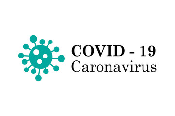 coronavirus logo, covid 19 banner, background