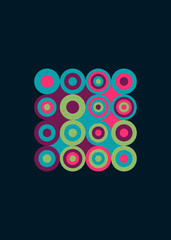 Colour Dots Universe Logo art design illustration