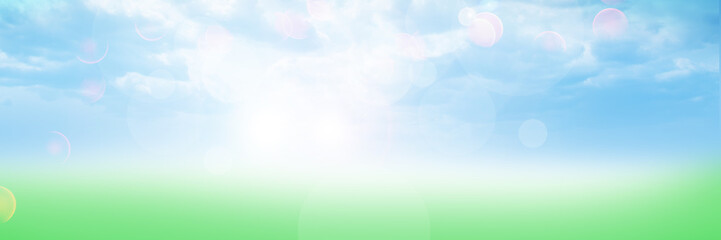 Abstract summer nature blurred background. Headline background.