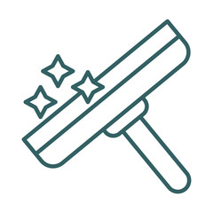 glass cleaner tool line style icon