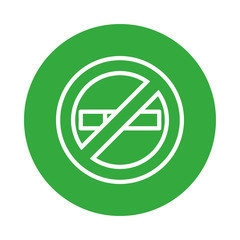 dont smoking signal isolated icon