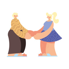 couple talking about pandemic in the world