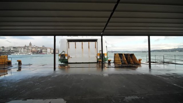 Ferry pier in Istanbul. Turkey.
