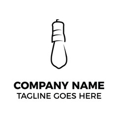 simple design line logo lamp