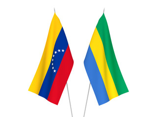 Gabon and Venezuela flags