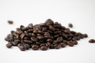 Coffee beans after roasting