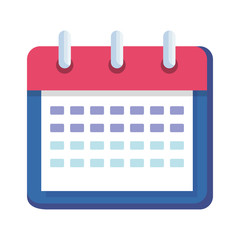 calendar reminder date isolated icon vector illustration design