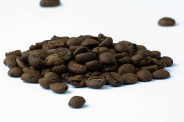 Coffee beans after roasting