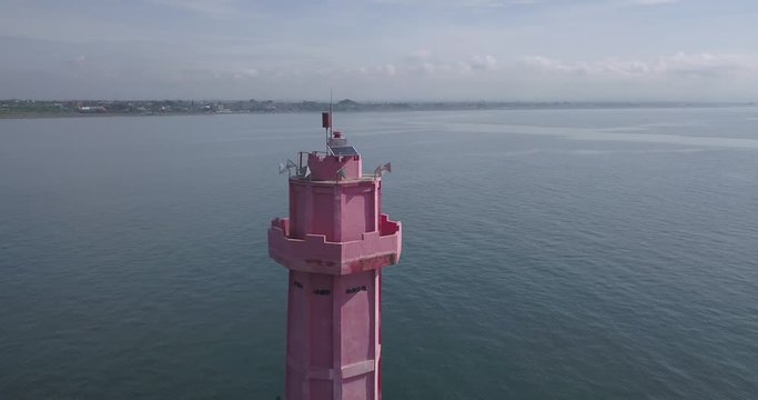 Aerial view of lighthouse, Bali, Indonesia