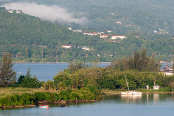 Fototapeta na wymiar Montego Bay Resort Town Landscape