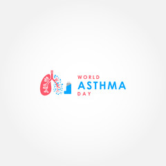 World Asthma Day Vector Design Illustration For International Moment
