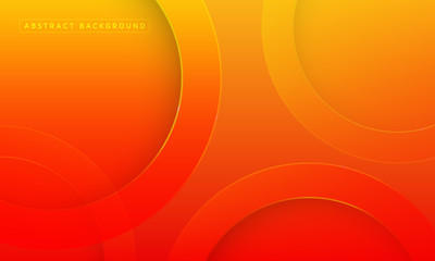 abstract minimal background with orange color	with circle