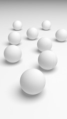 White abstract background. Lowpoly backdrop. Crumpled paper. 3D illustration