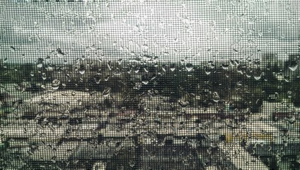 Obraz premium rain drops on window