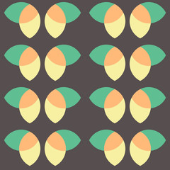 Clear geometric forms. Abstract vector seamless pattern.