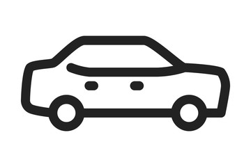 Obraz premium Car icon on white background