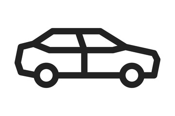 Car icon on white background