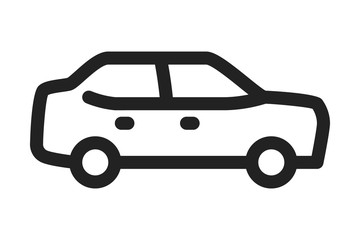 Car icon on white background