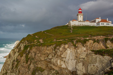 Fototapeta na wymiar lighthouse on the coast of maine