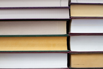 Background from books. Close up of old books pages